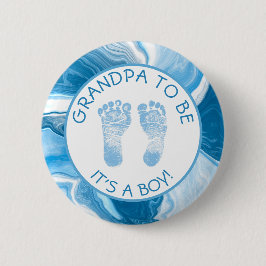 Opa om Button blauw Baby shower te zijn