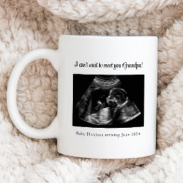 Opa om Kerstmis Zwangerschap Aankondiging Koffiemok