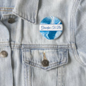 Opa om te worden | Baby shower van jongen Ronde Button 5,7 Cm (In situ)