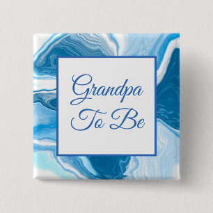 Opa om te worden Button Baby shower van jongen