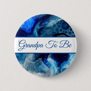 Opa om te worden Button Baby shower van jongen
