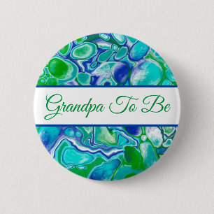 Opa om te worden Button Baby shower van jongen
