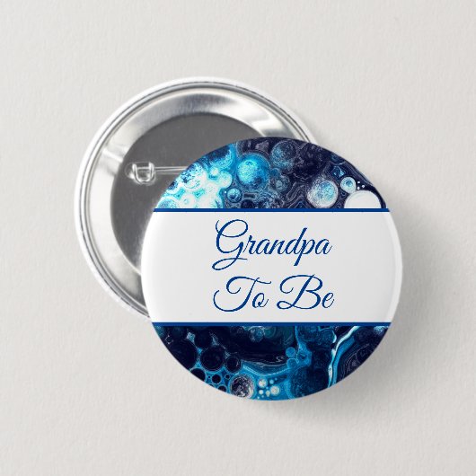Opa om te worden | Button Baby shower van jongen (Voorkant /achterkant)