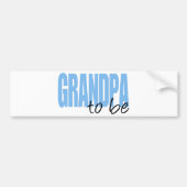 Opa om te zijn (Blue Block Font) Bumpersticker (Voorkant)