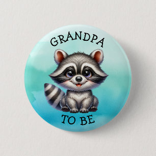 Opa om te zijn Woodland Creatures Baby shower Ronde Button 5,7 Cm