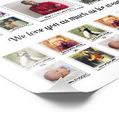 Opa Oma Familie Fotocollage Foto Afdruk (Hoek)