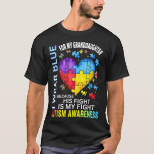 Opa Oma Ik Draag Blauw Voor Mijn Kleinzoon A T-shirt