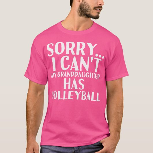 Opa Oma Mijn kleindochter heeft volleybal T-shirt (Voorkant)