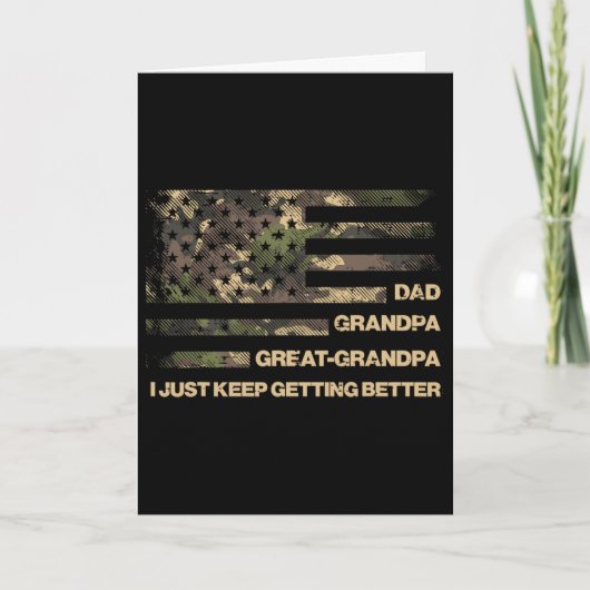Opa Oma Overgrootvader Camouflage Vlag Vadere Oude Kaart (Voorkant)