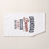 Opa omdat opa voor oude jongens is handdoek (Handdoek)
