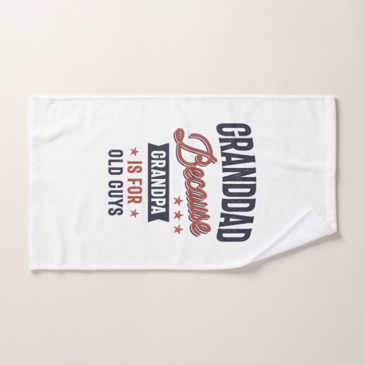 Opa omdat opa voor oude jongens is handdoek (Handdoek)