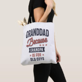 Opa omdat opa voor oude jongens is tote bag (Dichtbij)