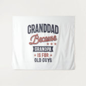 Opa omdat opa voor oude jongens is wandkleed (Voorkant (horizontaal))