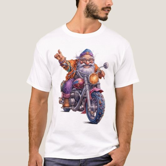 Opa op de fiets T-Shirt (Voorkant)