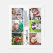 Opa Opa Definitie Fotocollage Fleece Deken (Voorkant)