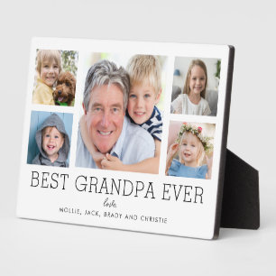 Opa Opa Kleinkinderen Fotocollage Fotoplaat