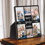 Opa Opa Kleinkinderen Fotocollage Fotoplaat<br><div class="desc">Vier de speciale band tussen Papa en zijn kleinkinderen met onze "Papa Grandfather Grandchildren Photo Collage" plaquette. Deze gepersonaliseerde plaquette toont prachtig een collectie van gekoesterde foto's en legt kostbare momenten en herinneringen vast die Papa en zijn geliefde kleinkinderen met elkaar delen. De hartverwarmende titel "Papa" die prominent wordt getoond,...</div>