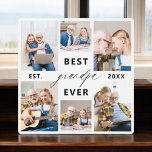Opa Opa Kleinkinderen Fotocollage Fotoplaat<br><div class="desc">Vier de speciale band tussen Papa en zijn kleinkinderen met onze "Papa Grandfather Grandchildren Photo Collage" plaquette. Deze gepersonaliseerde plaquette toont prachtig een collectie van gekoesterde foto's en legt kostbare momenten en herinneringen vast die Papa en zijn geliefde kleinkinderen met elkaar delen. De hartverwarmende titel "Papa" die prominent wordt getoond,...</div>