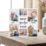 Opa Opa Kleinkinderen Fotocollage Fotoplaat<br><div class="desc">Vier de speciale band tussen Papa en zijn kleinkinderen met onze "Papa Grandfather Grandchildren Photo Collage" plaquette. Deze gepersonaliseerde plaquette toont prachtig een collectie van gekoesterde foto's en legt kostbare momenten en herinneringen vast die Papa en zijn geliefde kleinkinderen met elkaar delen. De hartverwarmende titel "Papa" die prominent wordt getoond,...</div>