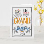 opa opa opa Dag Owl Altijd van jou Kaart (Gele Bloem)