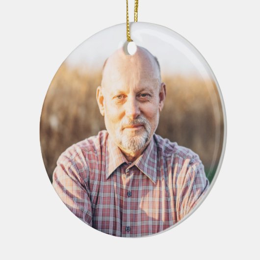 Opa Opa Opa Definitie Foto Kerstmis Keramisch Ornament (Links)