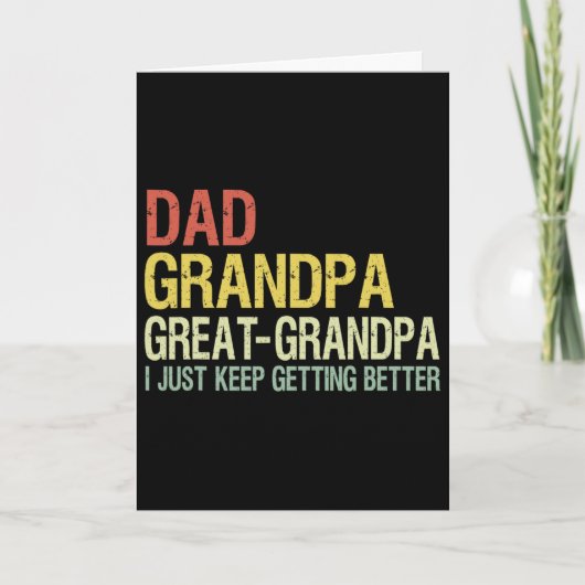 Opa Opa Opa Funny Opa Vaderdag Cadeau Kaart (Voorkant)