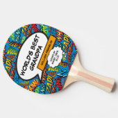 Opa Opa Opa Poppen Grappig Modern Cool Tafeltennisbatje (Zijkant)