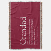 Opa Opa Papa Definitie Bourgondië Deken (Voorkant Verticaal)