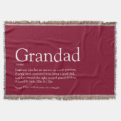 Opa Opa Papa Definitie Bourgondië Deken (Voorkant)