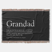 Opa, opa, Papa Definition Black en White Deken (Voorkant)