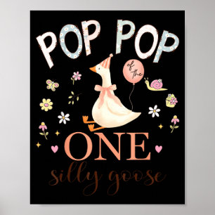 Opa opa van de ene domme gans 1e verjaardag meisje poster
