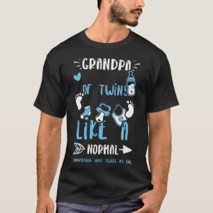 Opa opa van tweelingen als een normale opa b t-shirt