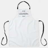 Opa Opa Verjaardag Gepersonaliseerd cadeau Schort (Voorkant)