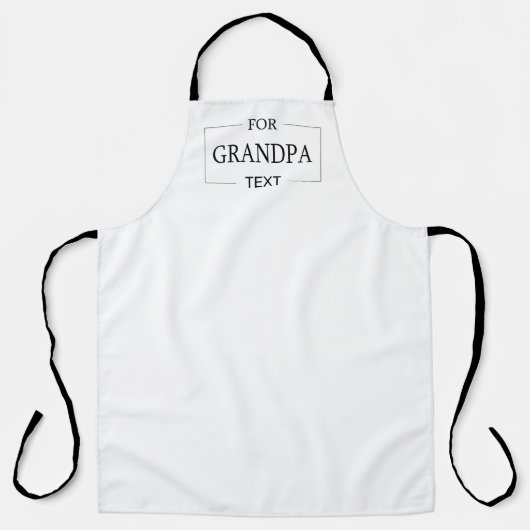 Opa Opa Verjaardag Gepersonaliseerd cadeau Schort (Voorkant)