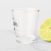 Opa Opa Verjaardag Gepersonaliseerd cadeau Shot Glas (Rechts)