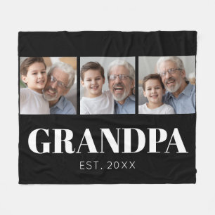 Opa Opgericht 3 Foto Opa/Oma Dag Fleece Deken