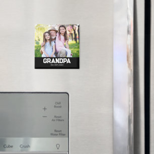 Opa Opgericht Foto Cadeau Magneet