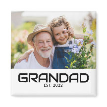 Opa Opgericht Foto Cadeau Magneet