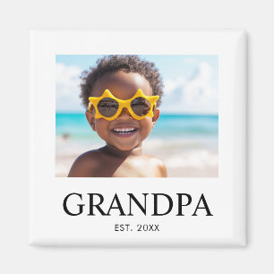 Opa Opgericht Foto Cadeau Magneet