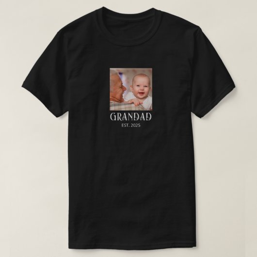 Opa Opgericht Foto Cadeau T-shirt (Design voorkant)