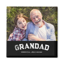 Opa Opgericht Foto Cadeau Zwart