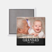 Opa Opgericht Foto Magneet (Voorkant / Achterkant)