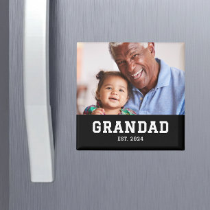 Opa Opgericht Foto Opa/Oma Dag Magneet