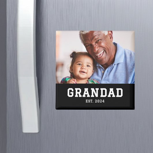 Opa Opgericht Foto Opa/Oma Dag Magneet