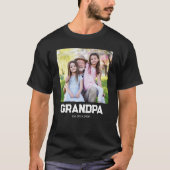 Opa Opgericht Foto simpele tekst T-shirt (Voorkant)