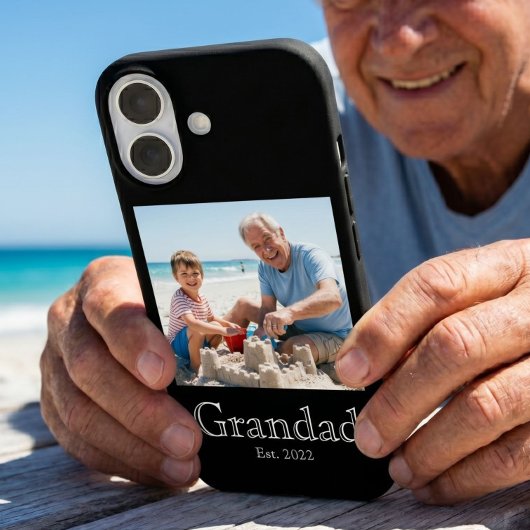 Opa Opgericht Foto Wit Krachtig Minimaal Tekst Case-Mate iPhone Case