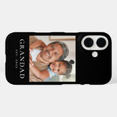 Opa Opgericht Foto Zwart Case-Mate iPhone Case (Achterkant (horizontaal))