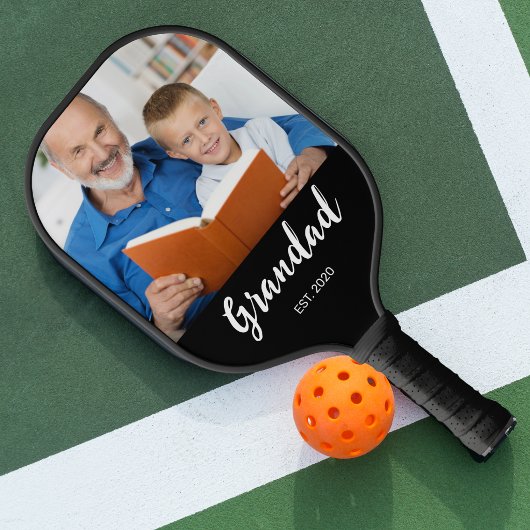 Opa Opgericht Fun Script Foto Pickleball Paddle