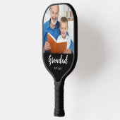 Opa Opgericht Fun Script Foto Pickleball Paddle (Links)