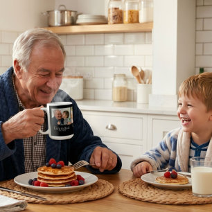 Opa Opgericht Minimaal Witte Vette Tekst 3 Foto Koffiemok